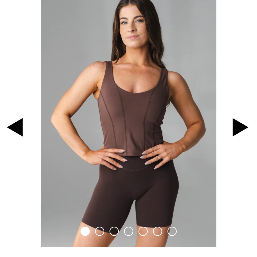 Vitality Cloud II Corset Tank - Cocoa Contrast